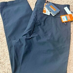 Bass Outdoors Men's Traveler Tech Hiking Pants Size 36 Black Flex Dry UPF NWT